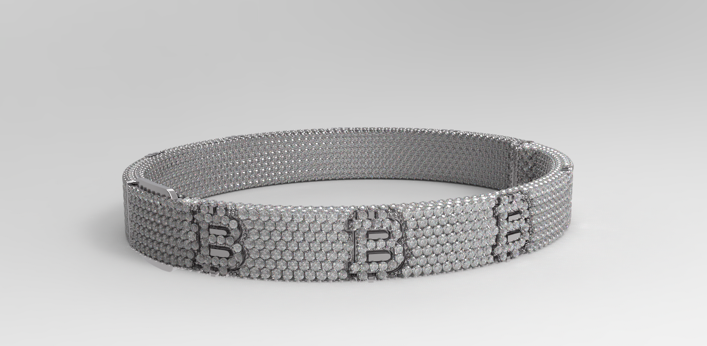 "Diamond Wealth Bracelet - Bitcoin"