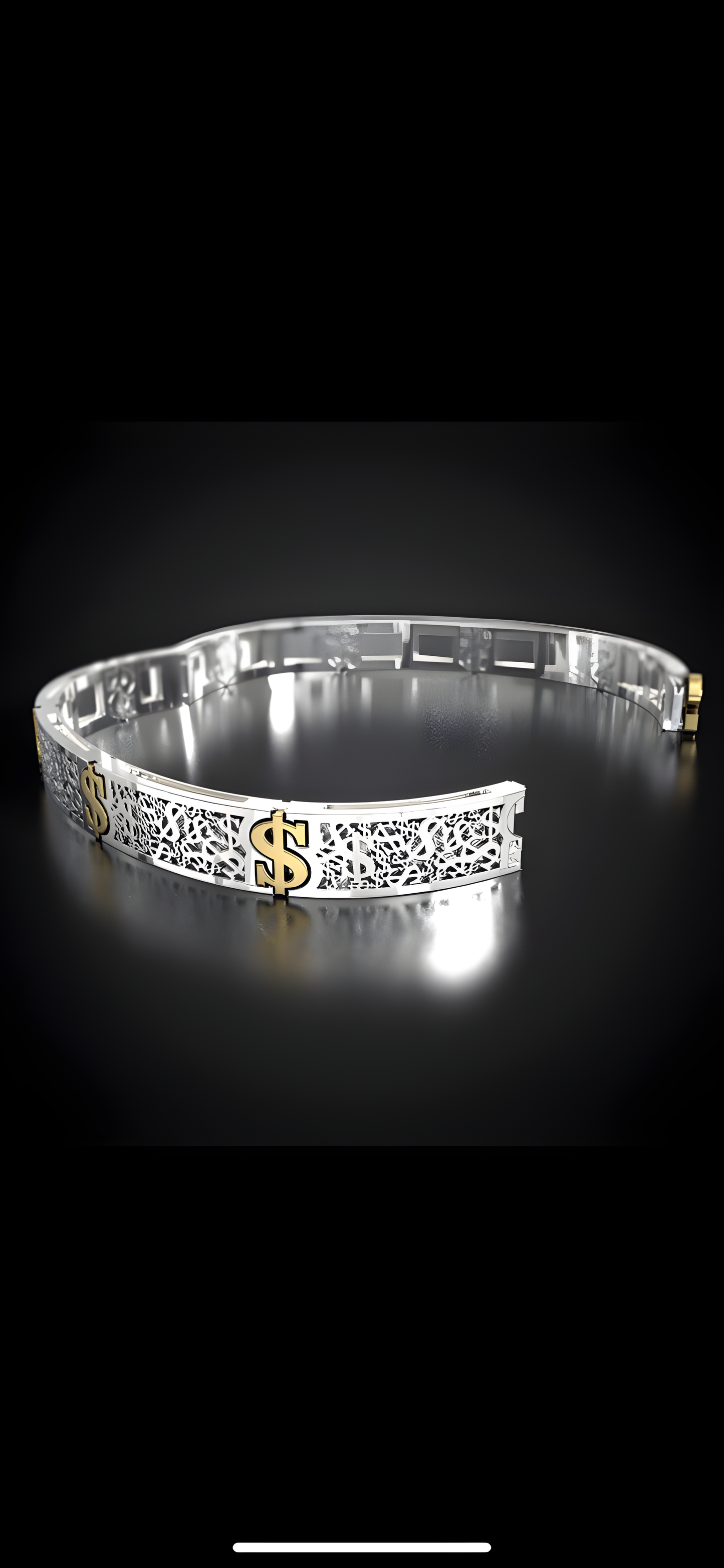 Gold "Dollar bracelet"