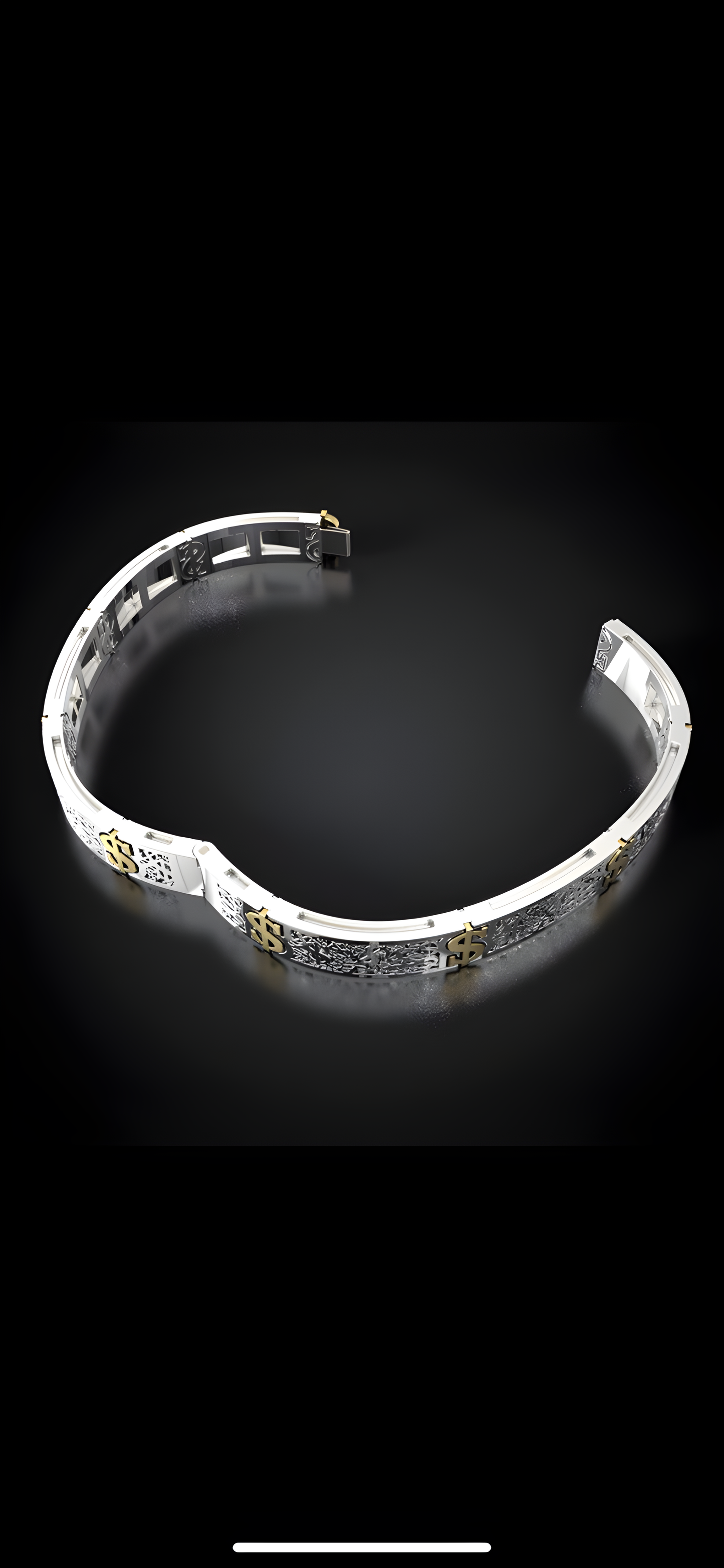 Gold "Dollar bracelet"