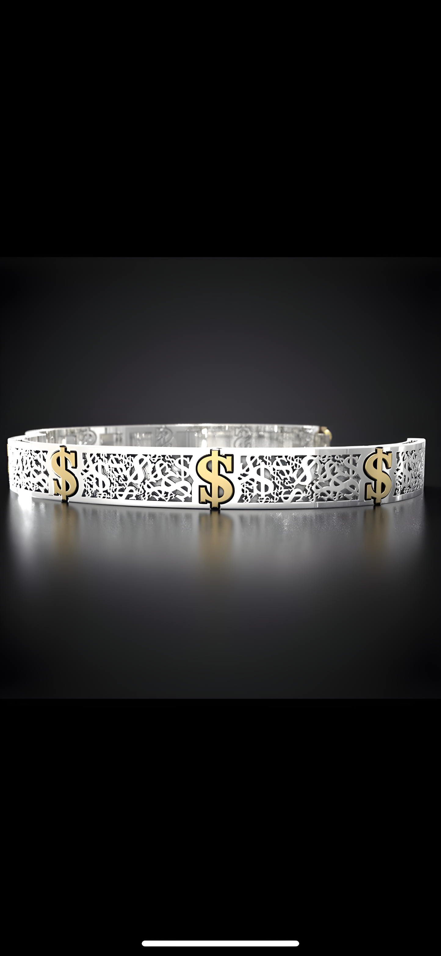 Gold "Dollar bracelet"